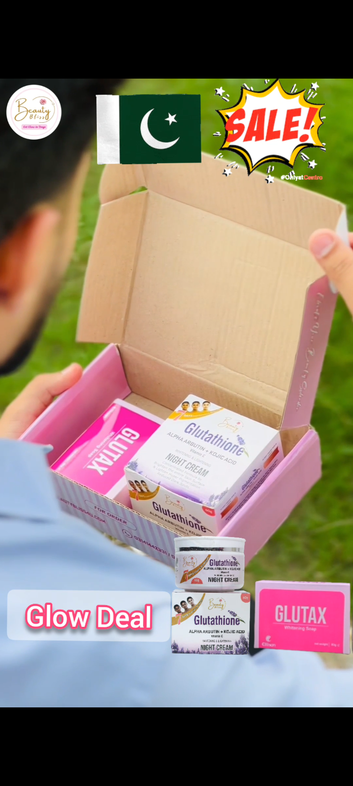 Glutathione Night Cream & Glutax Soap Deal